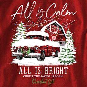 "Red Truck" Womens T-Shirt by Cherished Girl - Christian T-Shirt