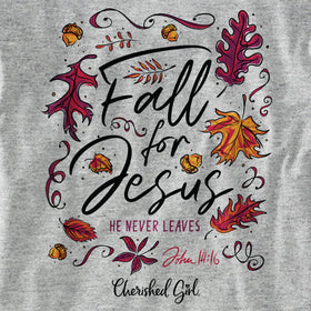 "Fall For Jesus" Womens T-Shirt by Cherished Girl - Christian T-Shirt