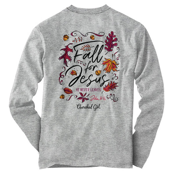 "Fall For Jesus" Womens T-Shirt by Cherished Girl - Christian T-Shirt