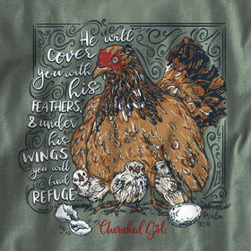 "Chicken" Womens T-Shirt by Cherished Girl - Christian T-Shirt