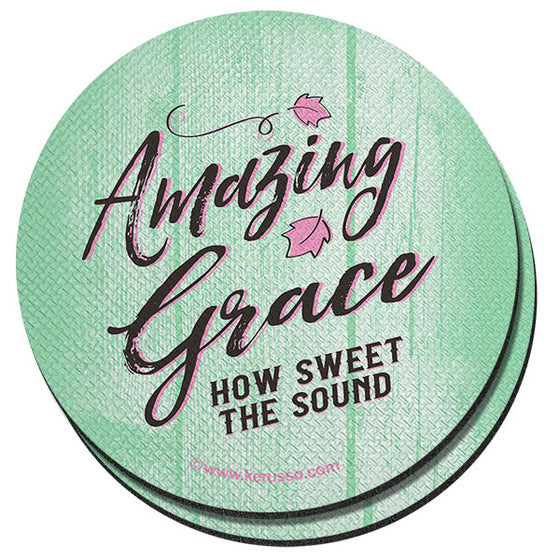 "Amazing Grace" Unisex Coaster by Kerusso - Christian Coaster