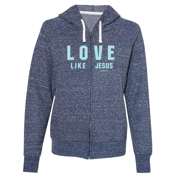 "Love Like Jesus" Womens Hoody by grace & truth - Christian Hoody