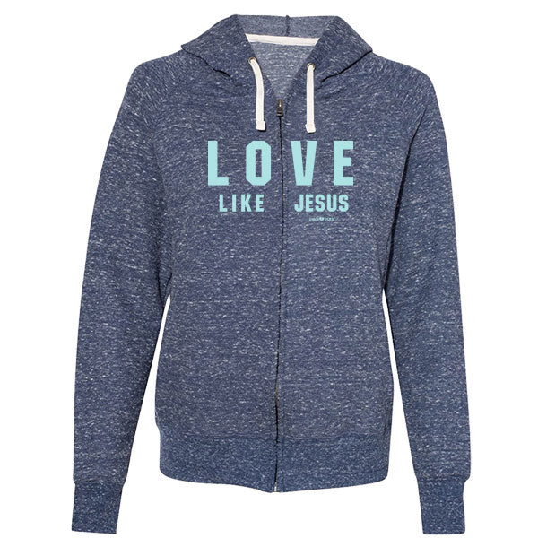 "Love Like Jesus" Womens Hoody by grace & truth - Christian Hoody