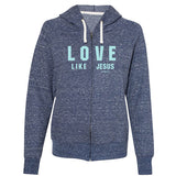 "Love Like Jesus" Womens Hoody by grace & truth - Christian Hoody