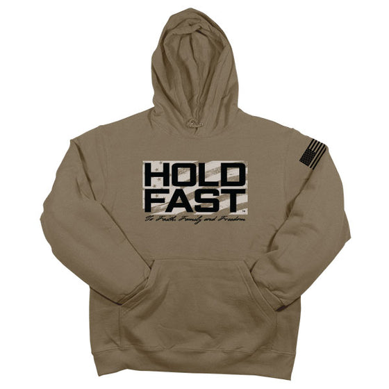 "Hold Fast Logo" Mens Hooded Sweatshirt by HOLD FAST - Christian Hooded Sweatshirt