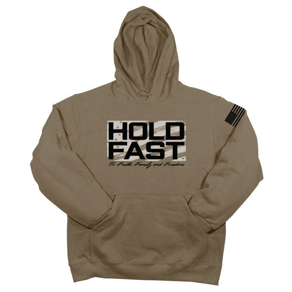"Hold Fast Logo" Mens Hooded Sweatshirt by HOLD FAST - Christian Hooded Sweatshirt