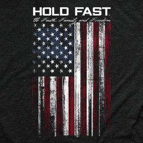 "Hold Fast Flag" Mens Hooded Sweatshirt by HOLD FAST - Christian Hooded Sweatshirt