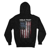 "Hold Fast Flag" Mens Hooded Sweatshirt by HOLD FAST - Christian Hooded Sweatshirt